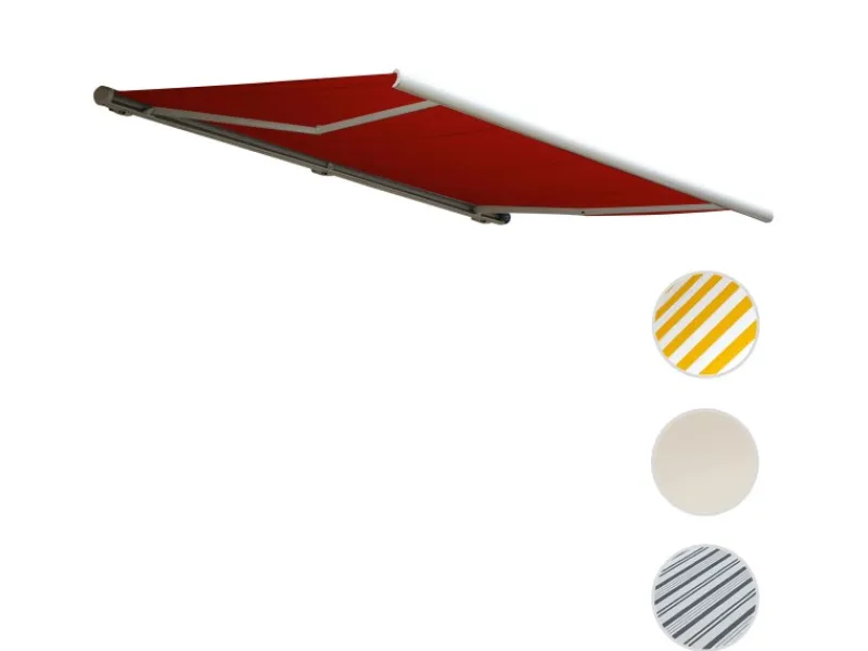 MCW Markisen|Elektrische Kassettenmarkise H124 5x3m Polyester