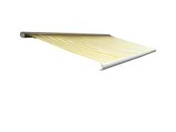 Elektrische Kassettenmarkise H124 5x3m Acryl Gelb/Weiß*MCW Hot