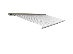 MCW Markisen|Elektrische Kassettenmarkise H124 5x3m Acryl Grau/Weiß