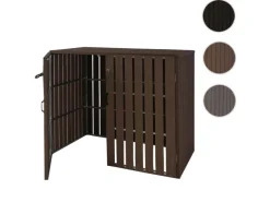 2-/4er WPC-Mülltonnenverkleidung J28 Braun 115x140x100cm*MCW Online