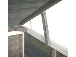 MCW Mülltonnenboxen|4er-/8er-Mülltonnenverkleidung H74 Grau-Weiß 126x316x98cm