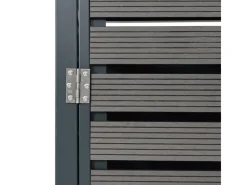 2er-/4er-Mülltonnenverkleidung K14 Anthrazit 119x140x102cm*MCW New