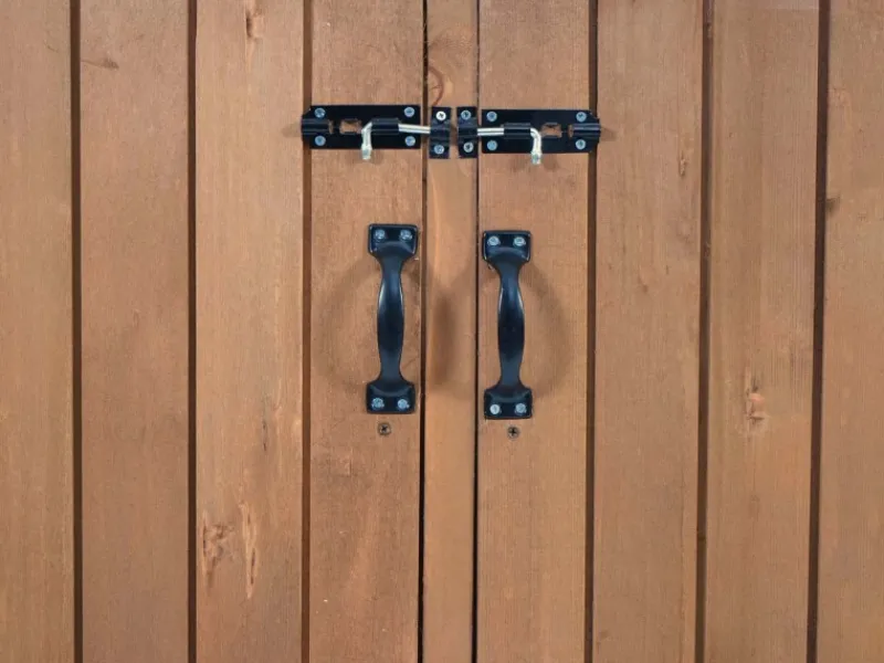 4er-/8er-Mülltonnenverkleidung H74 Braun 126x316x98cm*MCW Outlet