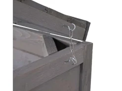 3er-/6er-Mülltonnenverkleidung H74 Anthrazit-Grau 126x238x98cm*MCW Hot