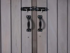 3er-/6er-Mülltonnenverkleidung H74 Anthrazit-Grau 126x238x98cm*MCW Hot