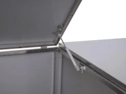 3er-/6er-Mülltonnenverkleidung E83 Edelstahl 85kg 116x212x98cm Silber*MCW Sale