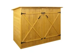 1er-Fahrradgarage H60 Fahrradbox Geräteschuppen Gerätehaus MVG Abschließbar 152x184x98cm*MCW New