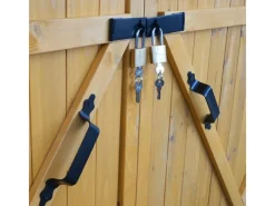 1er-Fahrradgarage H60 Fahrradbox Geräteschuppen Gerätehaus MVG Abschließbar 152x184x98cm*MCW New