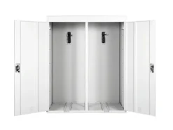 2er-Fahrradgarage H66 Fahrradbox Gerätehaus Fahrradunterstand Erweiterbar Abschließbar Metall*MCW Online