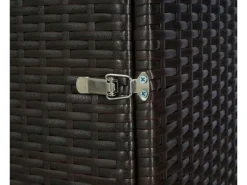 2er-Mülltonnenverkleidung E25 2x120l Braun 176x130x131cm*MCW Online