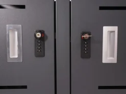 2er-Mülltonnenverkleidung H40 125x134x84cm Anthrazit*MCW