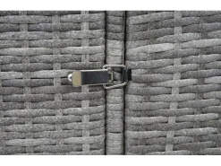 3er-Mülltonnenverkleidung E25 3x120l Grau 110x195x66cm*MCW Hot