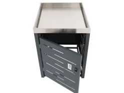 MCW Mülltonnenboxen|1er-Mülltonnenverkleidung H40b 110x60x62cm Anthrazit