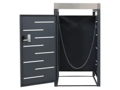 MCW Mülltonnenboxen|1er-Mülltonnenverkleidung H40b 110x60x62cm Anthrazit