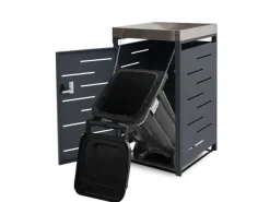 MCW Mülltonnenboxen|1er-Mülltonnenverkleidung H40b 110x60x62cm Anthrazit