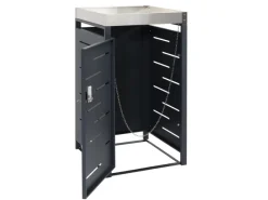 MCW Mülltonnenboxen|1er-Mülltonnenverkleidung H40b 110x60x62cm Anthrazit