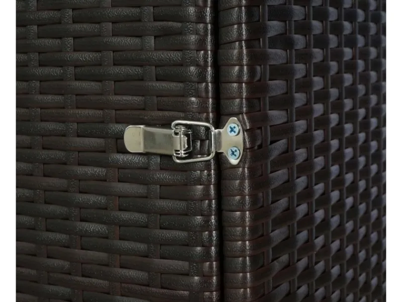 MCW Mülltonnenboxen|3er-Mülltonnenverkleidung E25 3x120l Braun 110x195x66cm