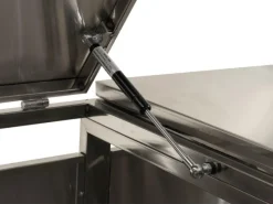 MCW Mülltonnenboxen|4er-Mülltonnenverkleidung E83 Edelstahl 99kg 117x263x80cm