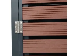 3er-Mülltonnenverkleidung K14 3x120l Walnuss-Holzoptik 119x205x84cm*MCW Sale