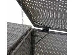 2er-Mülltonnenverkleidung E25 2x120l Grau 176x130x131cm*MCW Clearance