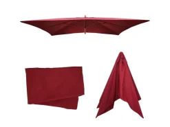 MCW Sonnenschirme|Ersatz-Bezug für Schirm Lissabon 3x4m Bordeaux
