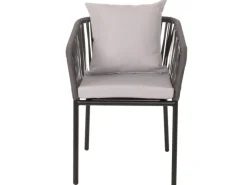 2er-Set Gartenstuhl N41 Kissen Hellgrau*MCW Hot