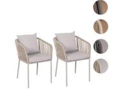 MCW Gartenstühle|2er-Set Gartenstuhl N41 Kissen