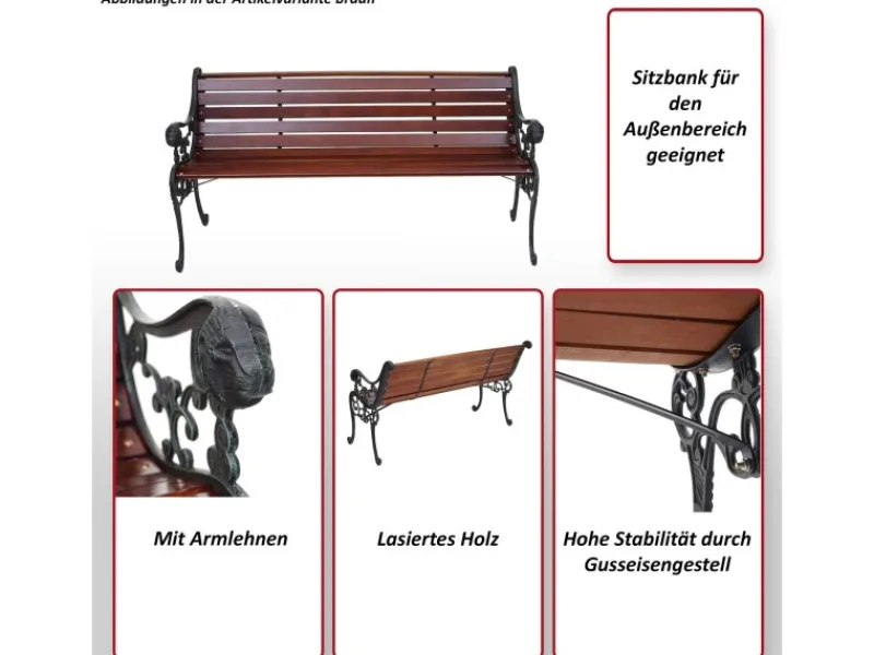 Gartenbank F98 2-Sitzer*MCW Hot