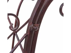 MCW Gartenbänke|Sitzkissen|Gartenbank H78 Rost-Optik 2-Sitzer ohne Sitzkissen