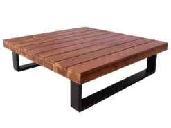 MCW Lounge-Gartenmöbel|Garten-Garnitur H54 2er-Set Braun Polster Dunkelgrau