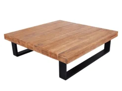 MCW Gartenmöbel-Sets|Garten-Garnitur H54 4er-Set Hellbraun Polster Cremeweiß