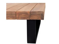 Garten-Garnitur H54 2er-Set Hellbraun Polster Cremeweiß*MCW