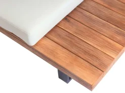 Garten-Garnitur H54 2er-Set Hellbraun Polster Cremeweiß*MCW