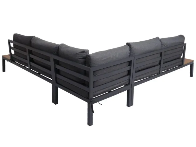 Garten-Garnitur H54b 2-teilig Polster Dunkelgrau*MCW Online