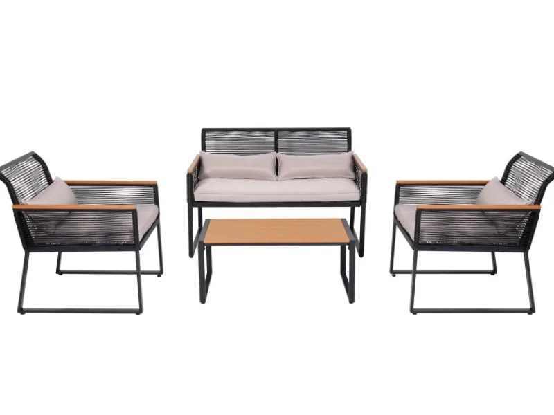 MCW Gartenmöbel-Sets|Garten-Garnitur K42 4er-Set