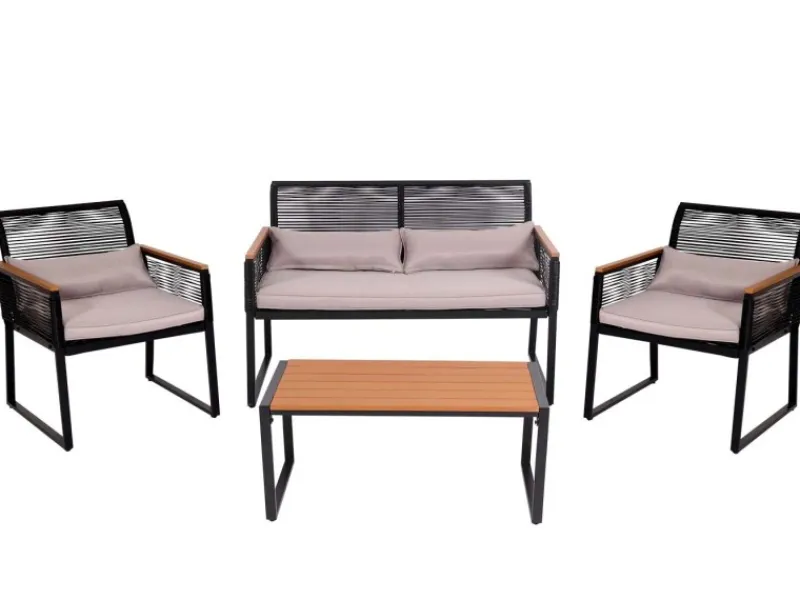 MCW Gartenmöbel-Sets|Garten-Garnitur K42 4er-Set