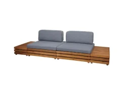 MCW Gartenmöbel-Sets|Garten-Garnitur L28 4er-Set Polster Dunkelgrau