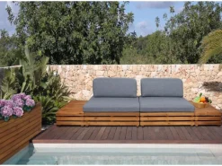 MCW Gartenmöbel-Sets|Garten-Garnitur L28 4er-Set Polster Dunkelgrau