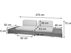 MCW Gartenmöbel-Sets|Garten-Garnitur L28 4er-Set Polster Dunkelgrau