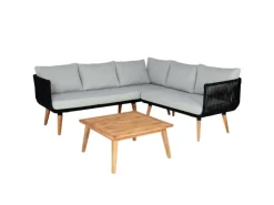 MCW Gartenmöbel-Sets|Garten-Garnitur L30 2er-Set Polster Hellgrau