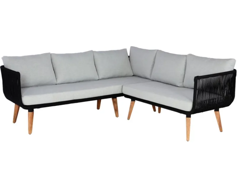 MCW Gartenmöbel-Sets|Garten-Garnitur L30 2er-Set Polster Hellgrau