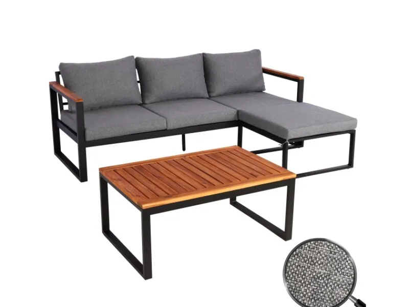 Garten-Garnitur L26b 3er-Set Dunkelgrau*MCW Outlet