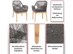 Gartenstuhl H56b Kissen Creme-Weiß*MCW Best