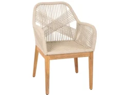 Gartenstuhl H56b Kissen Creme-Weiß*MCW Best