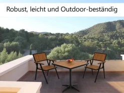 Gartenstuhl J95 2er-Set Gestell Schwarz*MCW Hot