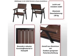 Gartenstuhl J95 2er-Set Gestell Schwarz*MCW Hot