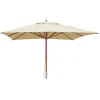 Gastronomie Holz-Sonnenschirm C57 Eckig 4x4m Creme*MCW Outlet