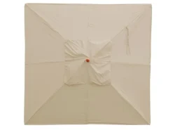 Gastronomie Holz-Sonnenschirm C57 Eckig 4x4m Creme*MCW Outlet