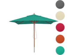 MCW Sonnenschirme|Gastronomie Holz-Sonnenschirm C57 Eckig 3x3m