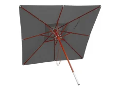 Gastronomie Holz-Sonnenschirm C57 Eckig 3x3m*MCW New